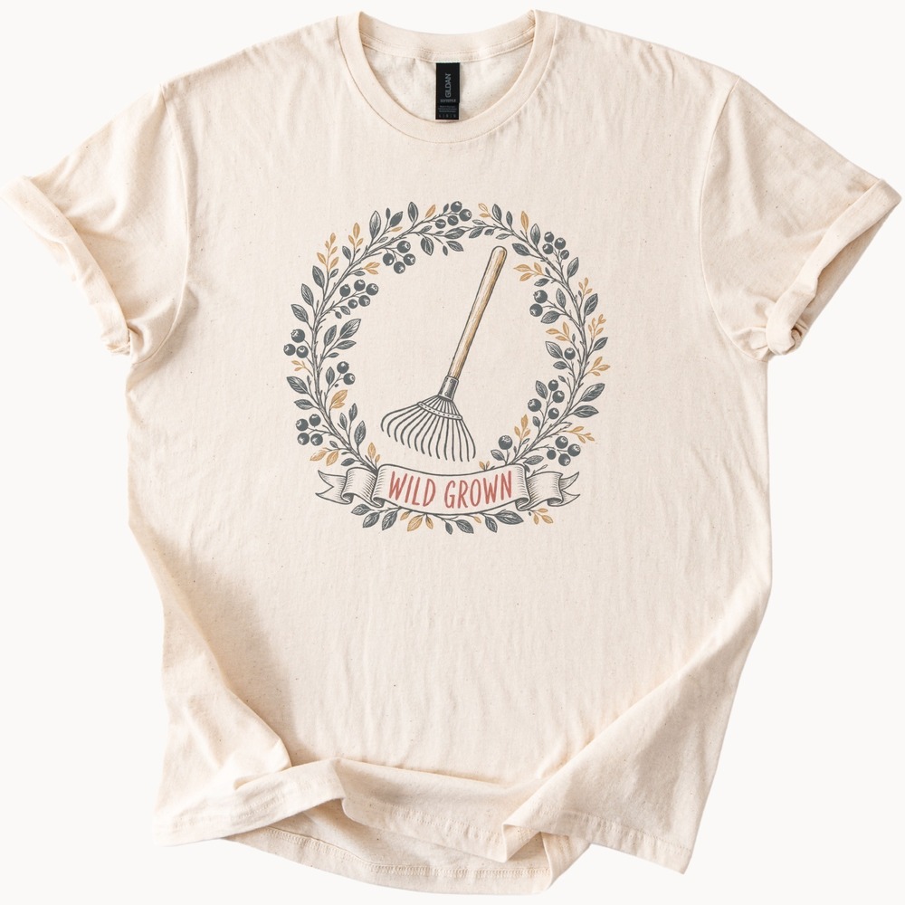 Wild Grown Fan Rake in Berry Wreath Tee